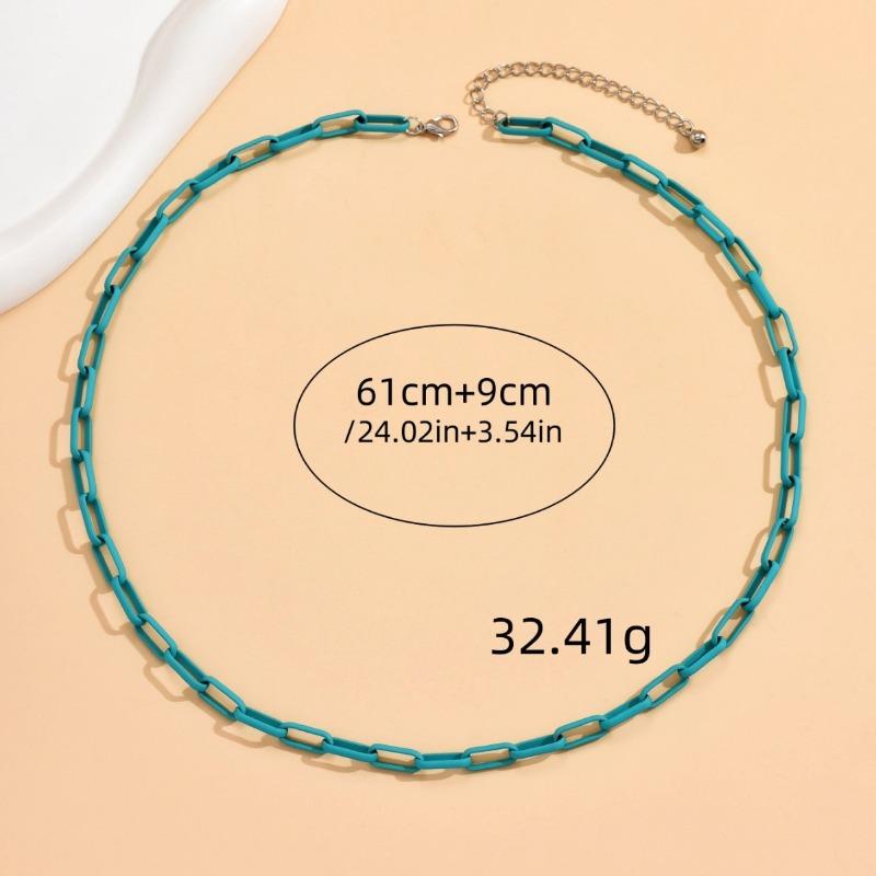 

Meier Minimalist chic trendy instagram style necklace - punk european & american green enamel drip choker