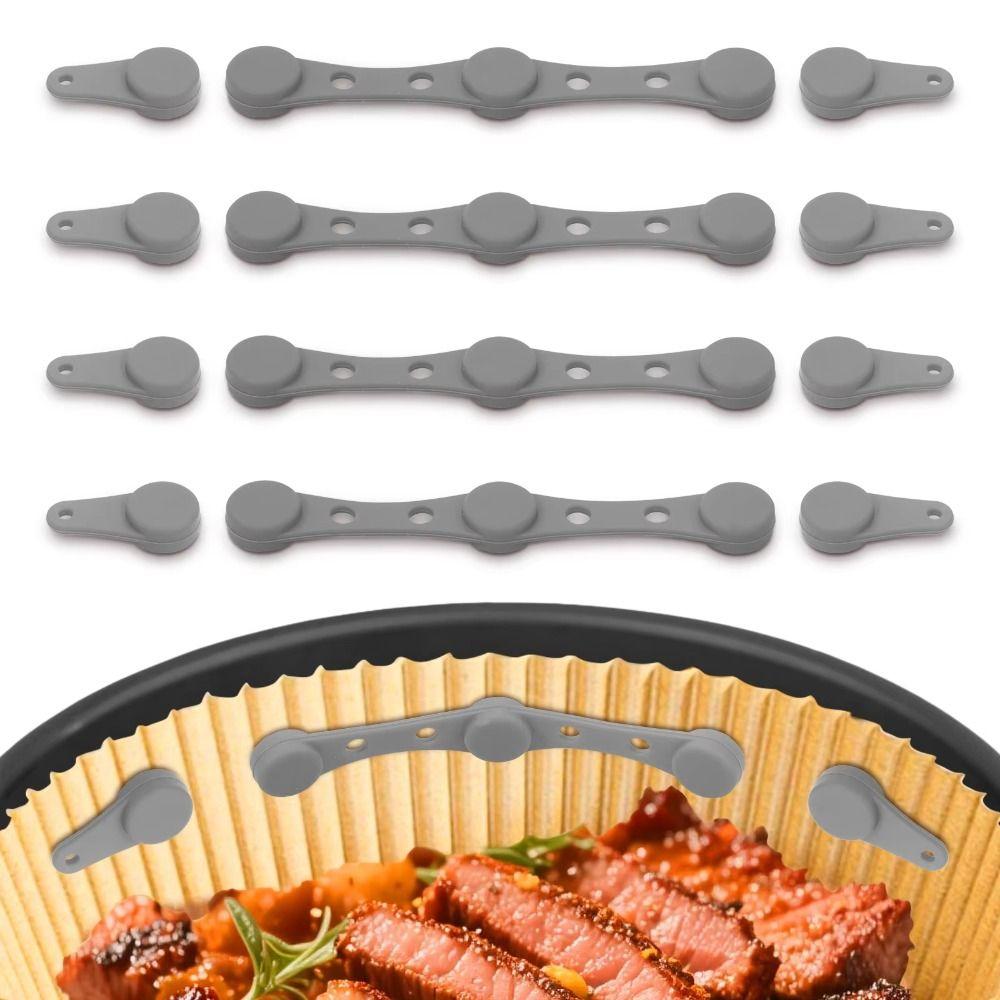 Reusable Air Fryer Magnetic Silicone Buckle Non-Scratch Design Fixation Device Oven Liner High Temperature Removable