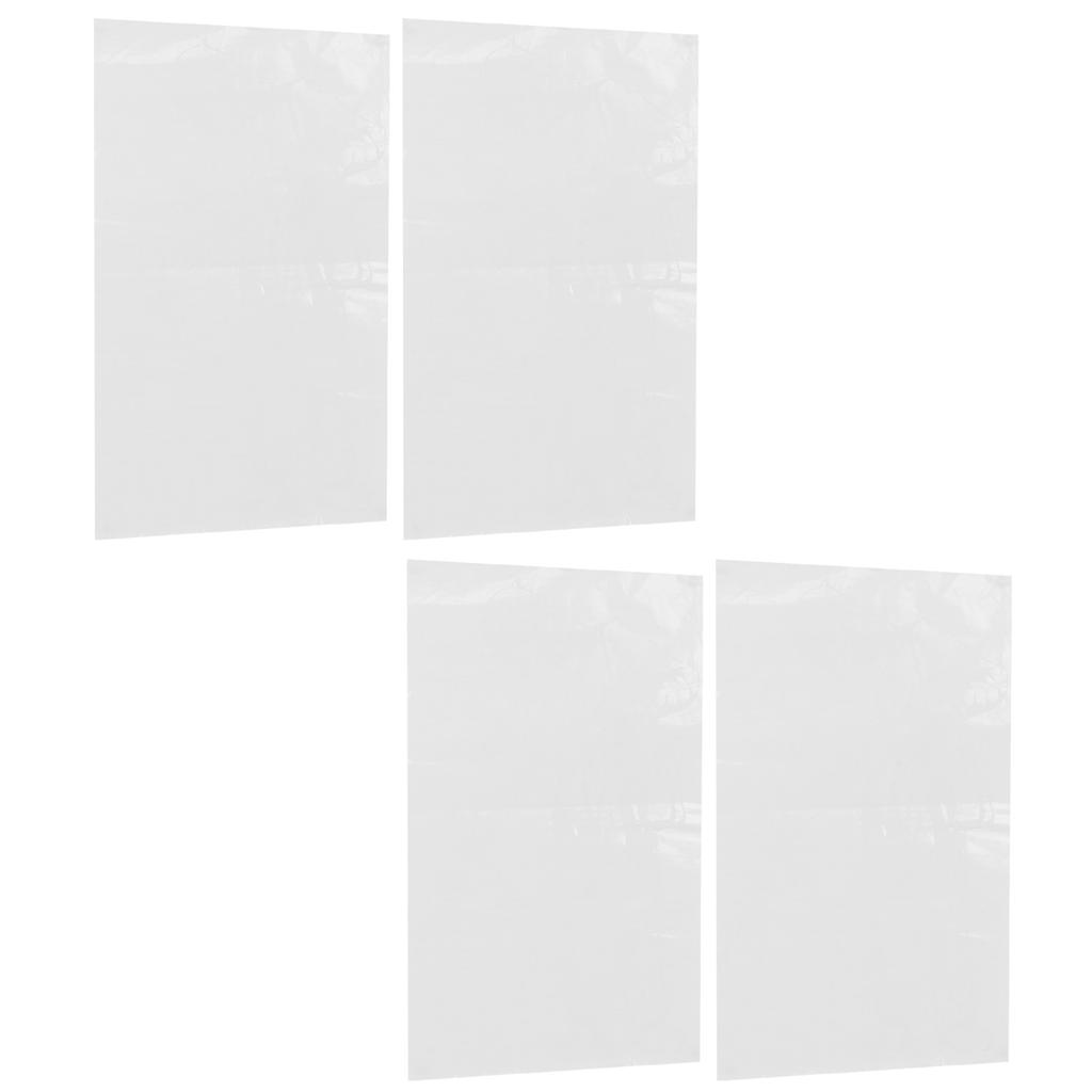 4 Sets Warning Stickers Indoor Outdoor Wall Window Glass Slogans English Signs 60x36.5cm