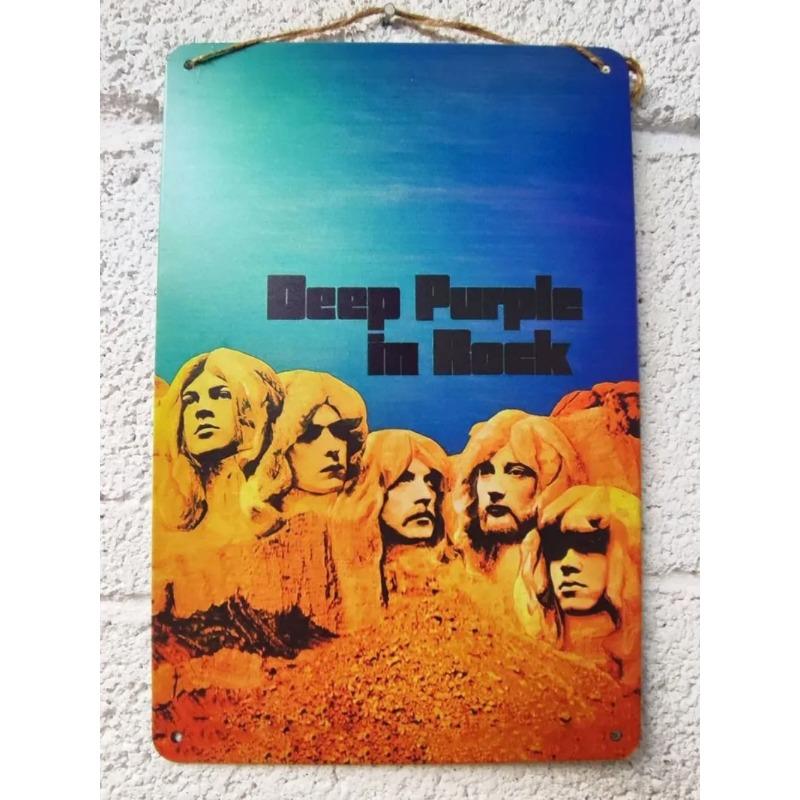 

Металевий постер Deep Purple, Подарунок музиканту Настінне мистецтво 20x30см