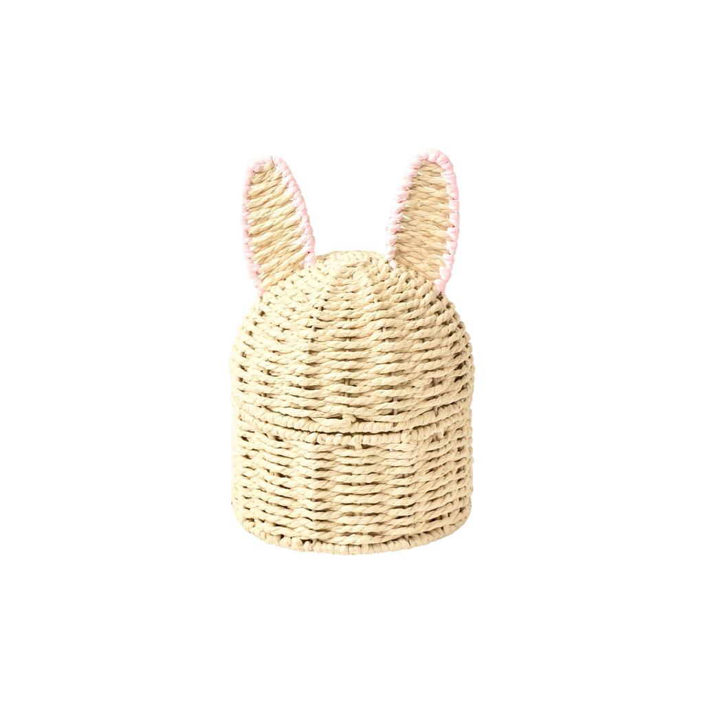 Handmade Woven Ear Storage Basket, Easter Egg Ornament Storage Basket, Paper Rope Creative Storage Basket