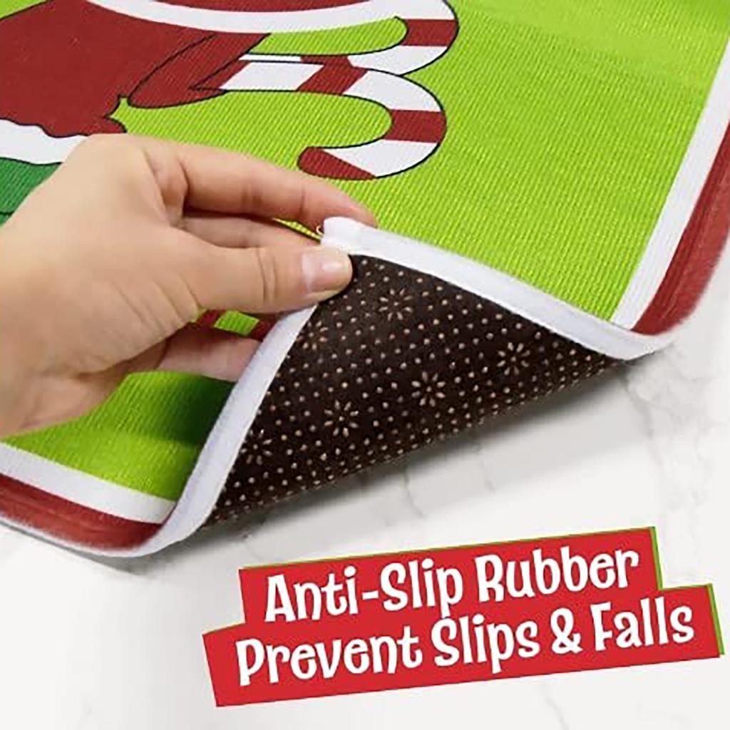 4Pcs Christmas Bathroom Pedestal Rug Lid Toilet Cover Bath Mat Shower Bathroom Non-Slip Pedestal Rug