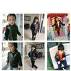 Kids Clothing Boys and Girls Spring Autumn Turndown Collar Leather Jacket Children's Motorcycle Korean Style Jacket