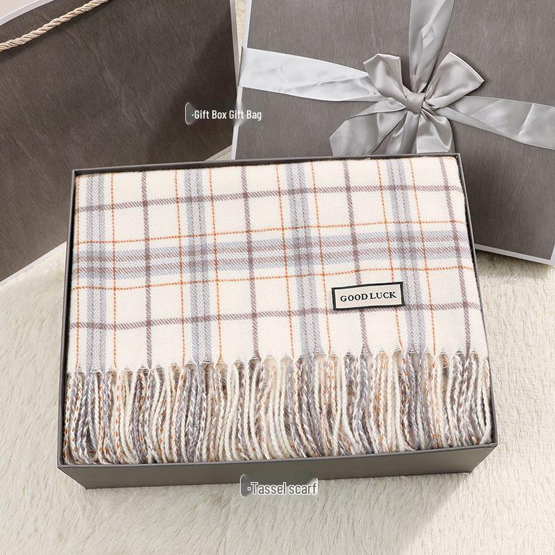 Cozy Winter Scarf: Thoughtful Gift for Girlfriend, Mom, or Best Friend Gift Box + Card