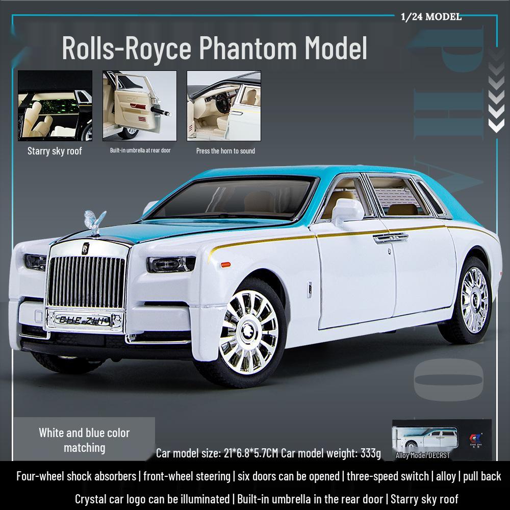 Zhi 1:24 Phantom Starry Sky Alloy Toy Car with Sound & Light, Pull Back Action, and 6 Openable Parts