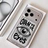 Open Your Eyes Phone Case For iPhone 17 16 15 14 13 12 Pro Max Plus With Magnetic Crystal Clear Case Wireless Charge