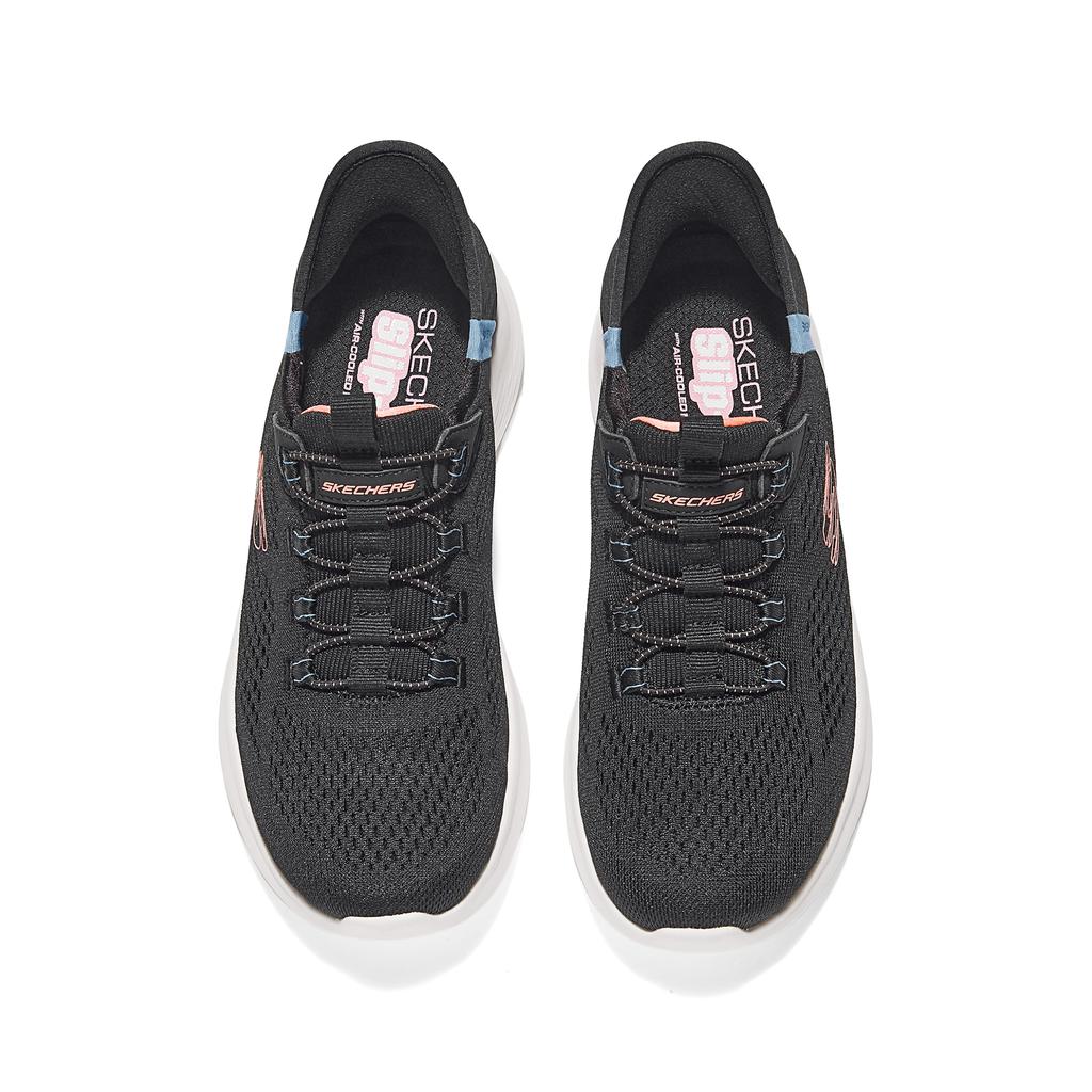 Skechers Sport Womens Versatile Casual Low-Top Lifestyle Shoes Women sneaker Black 150017-BKMT