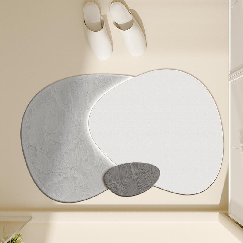 Badezimmermatte, Diatomeenerde, rutschfeste saugfähige Kissenmatte, Toilette, Küchenfußmatte, Toilettentürmatte