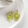 New Fashion 1 Pair Statement Flower Crystal Bead Tassel Fringed Earrings For Women Rhinestone Long Chain Crystal Drop Earrings