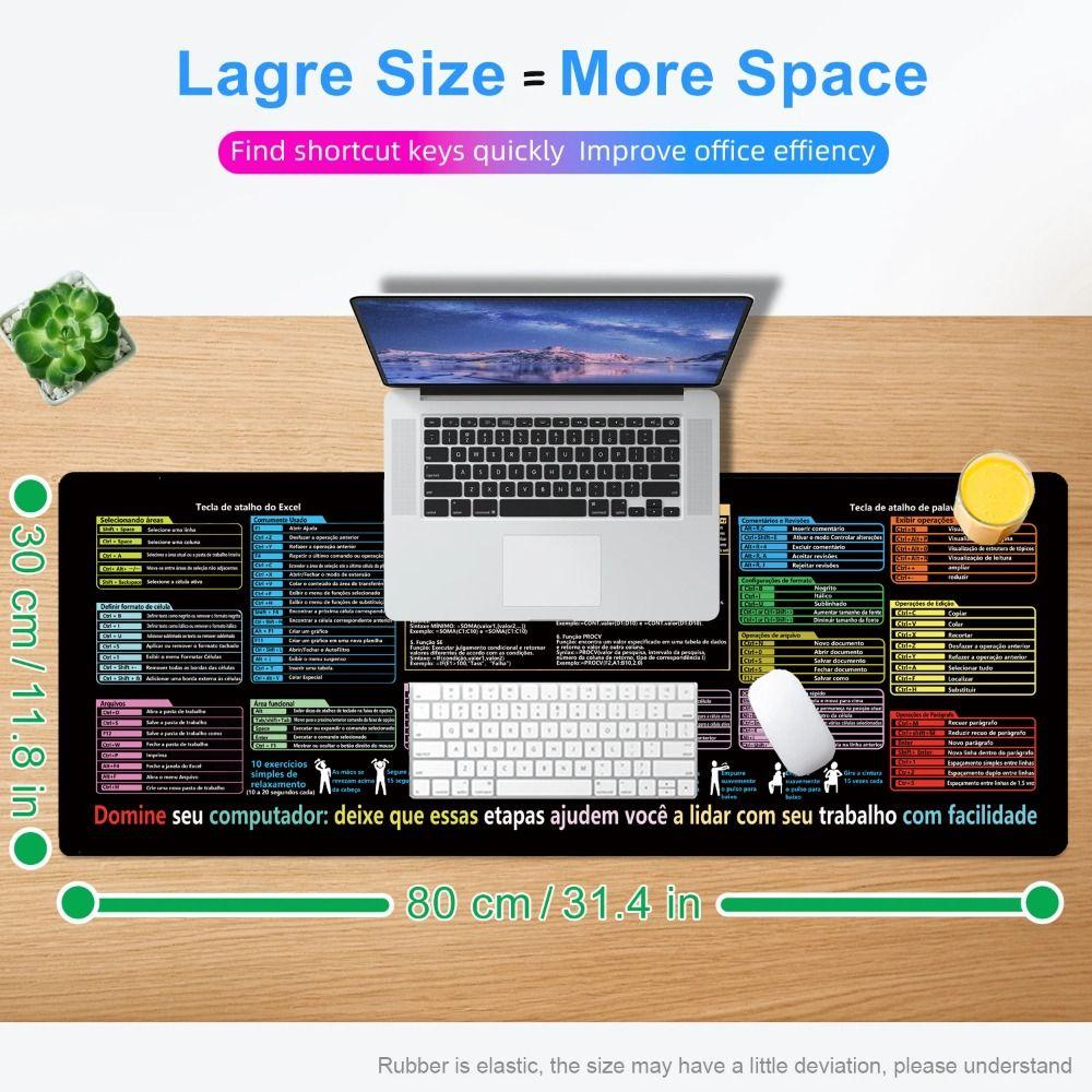 Efficient Portuguese Mouse Pad Desk Protector Smooth Pattern Art Mouse Pad Investor Gift Thickened Keyboard Mat Workers/Students