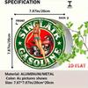 Vintage Round Metal Sign Retro Pin Up Girl Motorcycle Garage Decor Biker Gift 20cm