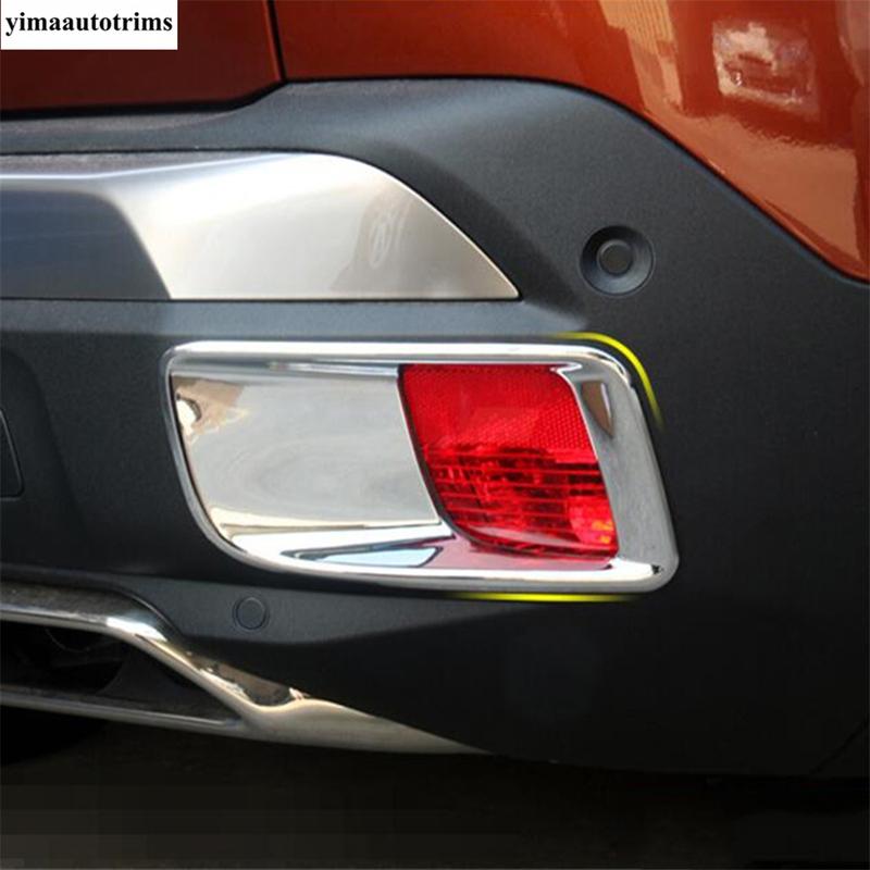 For Peugeot 3008 3008GT 2017 -  Car Rear Fog Light Lamp Frame Decorative Sequ Stickers Cover Trim ABS Chrome Accessories