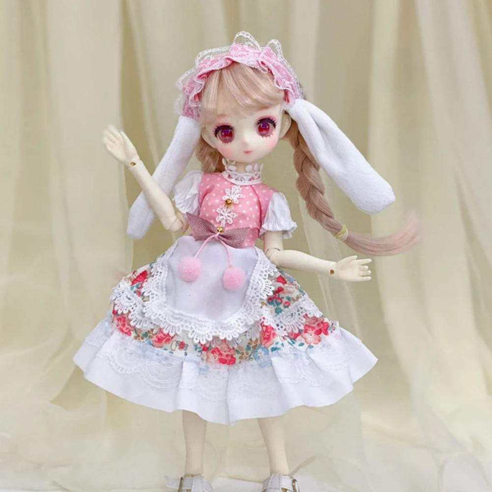 Fashion 1/6 Bjd Doll Clothes Accessories Princess Dress 30cm Doll Clothes Suit Loli Dress Up Skirt Girls Kids Doll Toy Gift