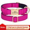 Personalized Nylon Dog Collar Waterproof Pet Collars With Customized Buckle for Small Medium Large Dogs Labrador Free DIY Name