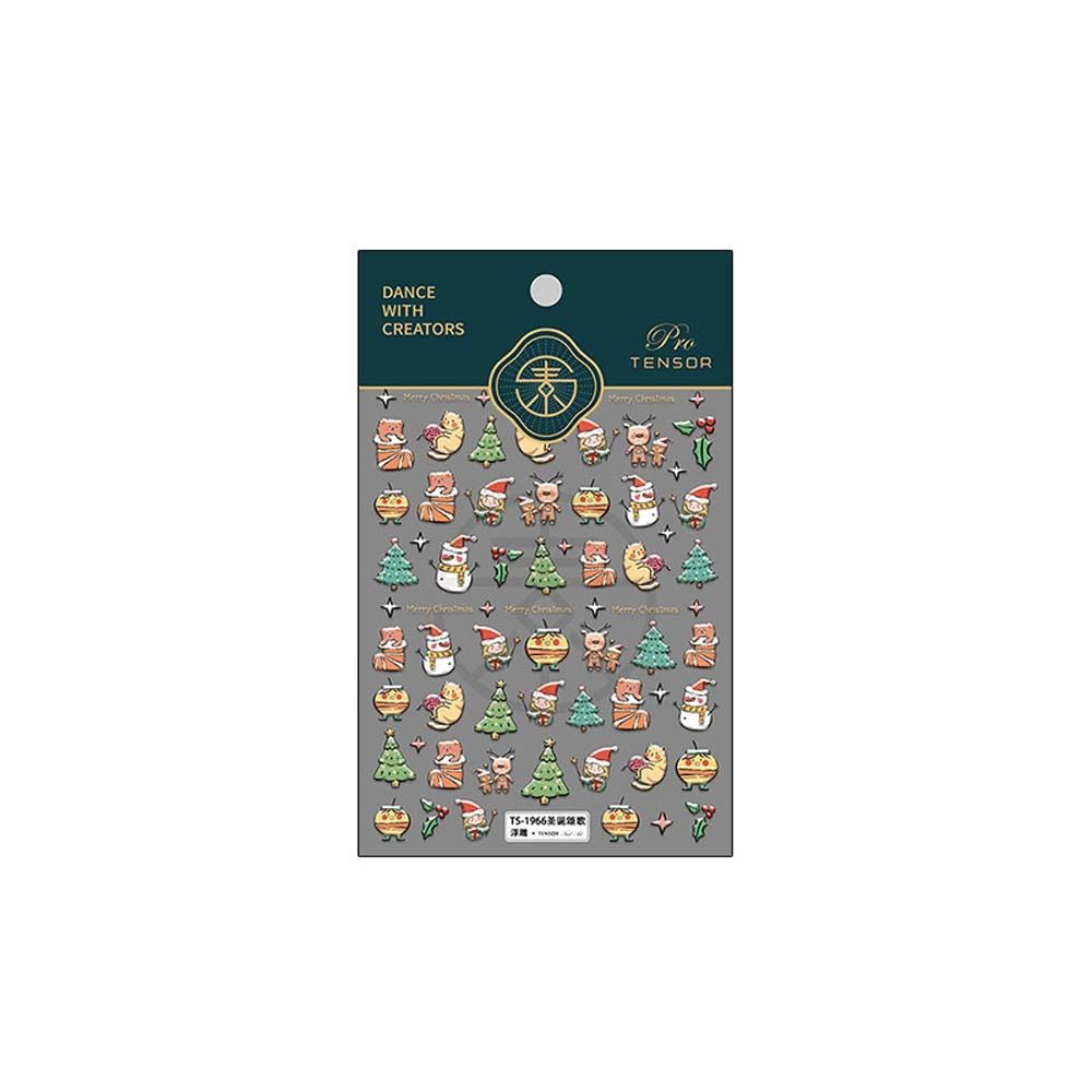 Santa Claus Elk Nail Stickers Christmas Nail Stickers Nail Art Decorations Snowflake Nail Decals