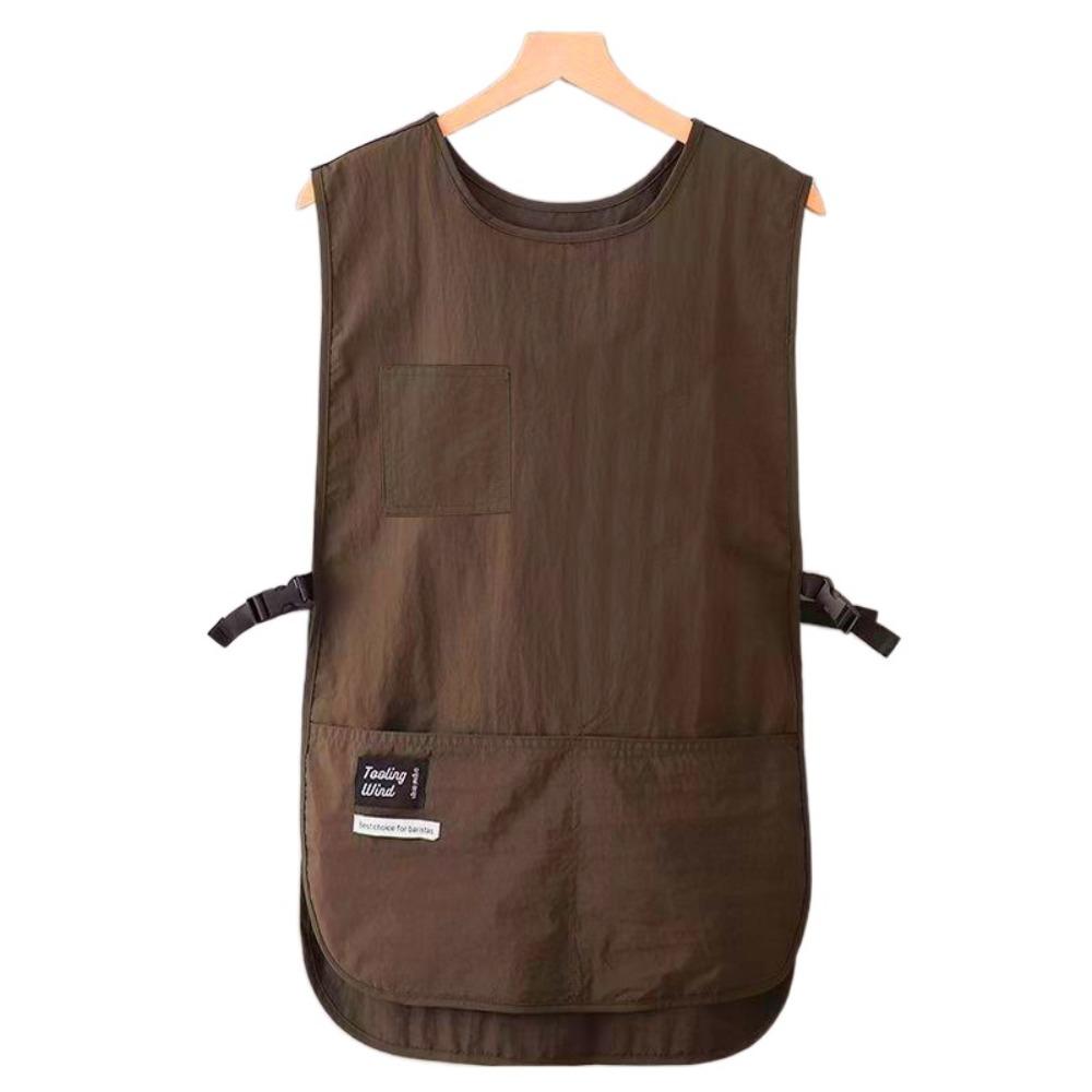 Waterproof Stain-Resistant Apron Nylon Vest Style Breathable Kitchen Aprons Multipurpose Anti Dirty Sleeved Apron