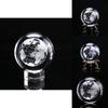 Exquisite 60mm 3d Crystal Ball Glass With Laser Engraved Miniature Earth Sphere Gift