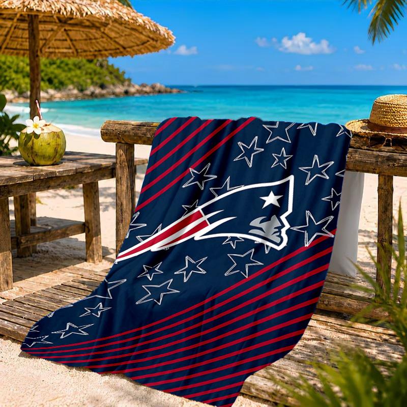 New England Patriots Gear Beach Towel, Quick-drying, Easy To Care For, Suitable for Both Fitness and Beach Vacations,Sports Essential