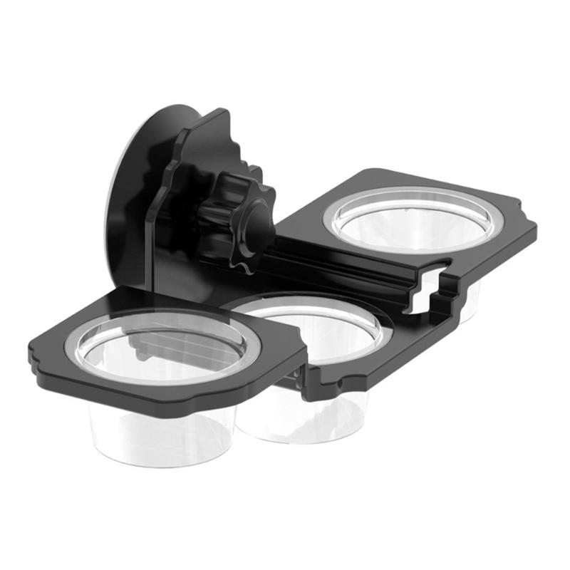 Reptile Terrariums Wall Mount Feeder Multiple Bowl Feeding Dish with Suction Cup for Small Pet Easy Mounting
