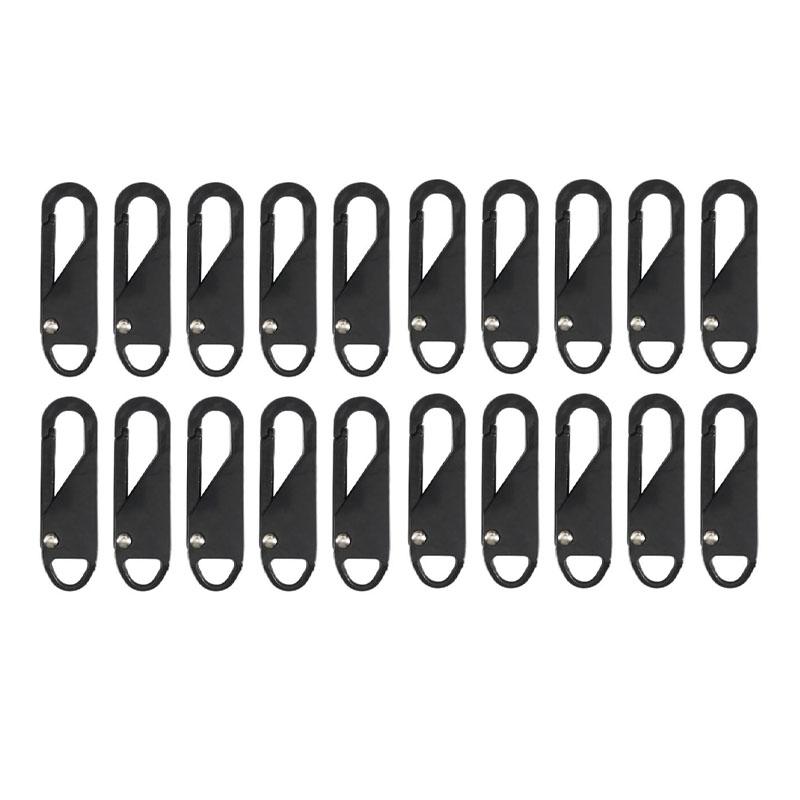20pcs Universal Replacement Zipper Slider Puller Instant Repair Bag Replacement Bad Buckle Travel Suitcase Head DIY Sewing Craft