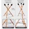 לשון יד מתלה תוף מעמד רצפת עץ בוק תושבת משולש לתלות כף יד אוניברסלי מתקפל נייד