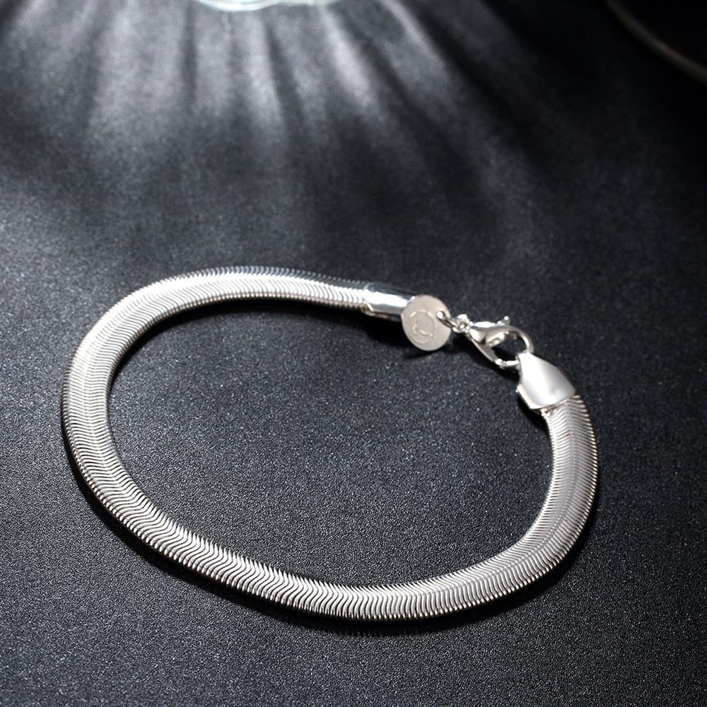 New Fine   Copper plated 18K gold 6MM soft snake bone Chain Bracelets for Women men Fashion Party Gifts noble Jewelry
