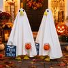 Cute Lovely Halloween Wide Brim Porch Goose Costume Unique Ghost Outfit Festive Decoration, Pumpkin Trick or Treat Design 77cm