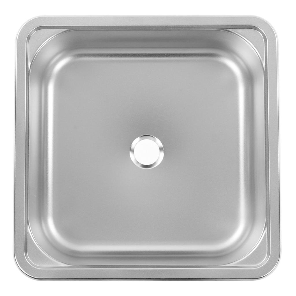 336x336x125mm RV Sink 304 Stainless Steel Large Capacity Scratch Resistant for Camper Yacht Boat