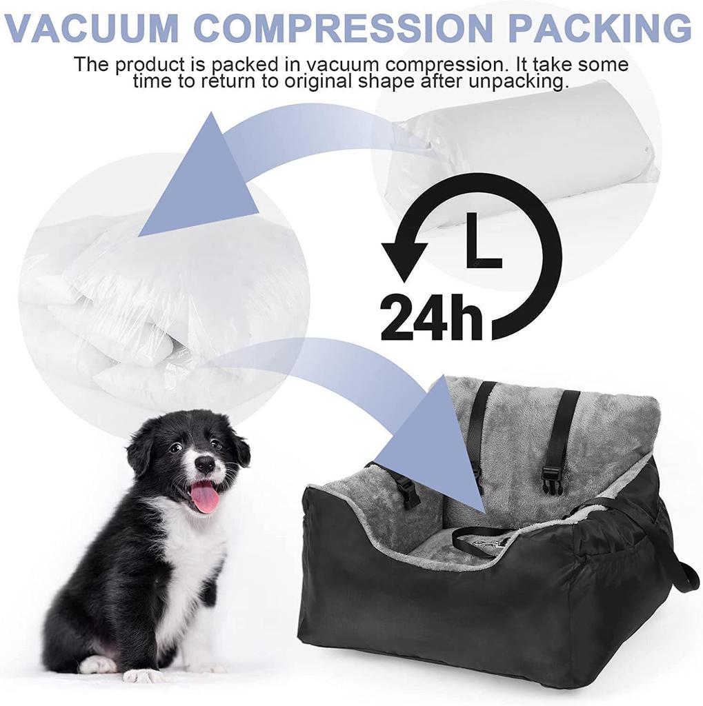 Pet Car Seat Cover & Dog Bed for Small/Medium Dogs - Outdoor, Front Seat, In Stock