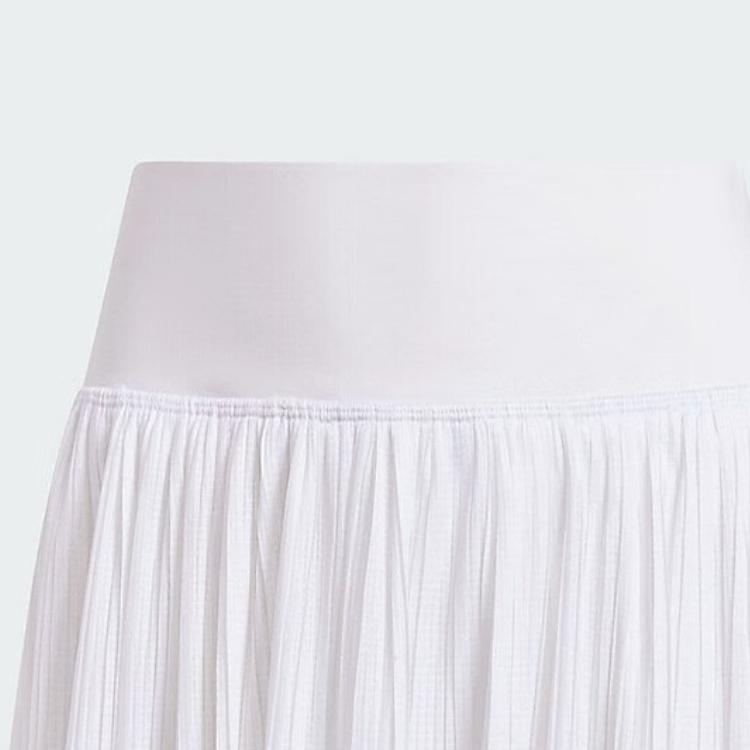 adidas Couleur Unie Sports Extérieurs Taille Élastique Mi-haute Jupe Décontractée Bas Femme Blanc IT4687