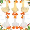 Civaner 6 Pieces Goose Stuffed Animal 6.3 Inch Plush Goose Stuffed Goose White Light Yellow Stuffed Animal Toy Soft Stuffed Doll Birthday Gift for