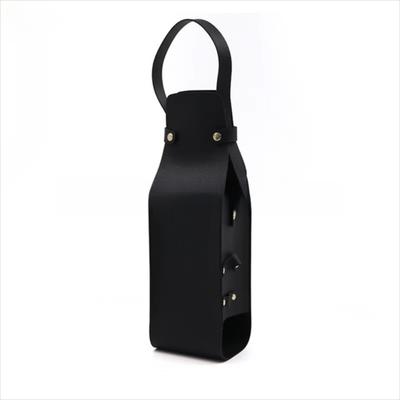 Luxury Reusable Wine Gift Bag PU Leather Double Layer Champagne Gift Bag Durable Wine Tote Carrier