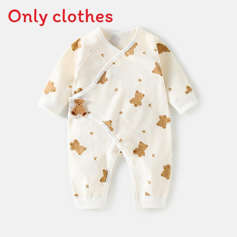 Baby Romper With Pure Cotton Long Sleeve Design For Newborns And Toddlers