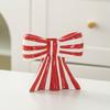 Ceramic Gift Ins Candle Cup Ambience Bow Shaped Design Unique Handicrafts Ornaments Stripe Pattern Decorative 3 Colors