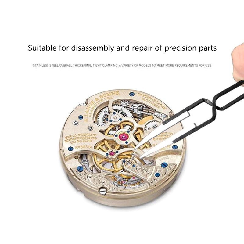3 Pcs/Set Precision Ceramic Reverse Tweezers Heat-resistant Anti-Static Cigarette Tweezers Straight Curved Tip Tweezers