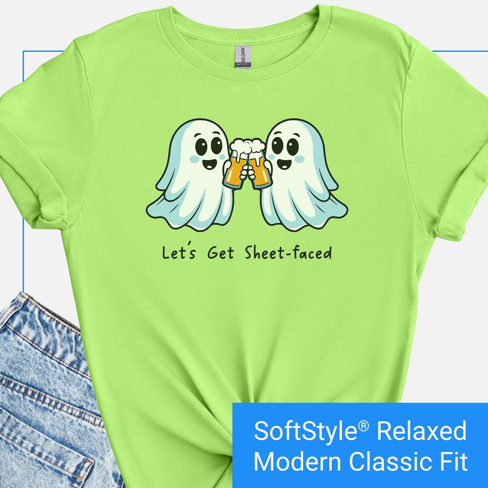 Funny Halloween Shirt, Ghost Drinking Tee, Spooky Season Adult Party Shirt, Halloween Pun Tshirt, Ghost Beer Shirt, Halloween Bar Outfit XL