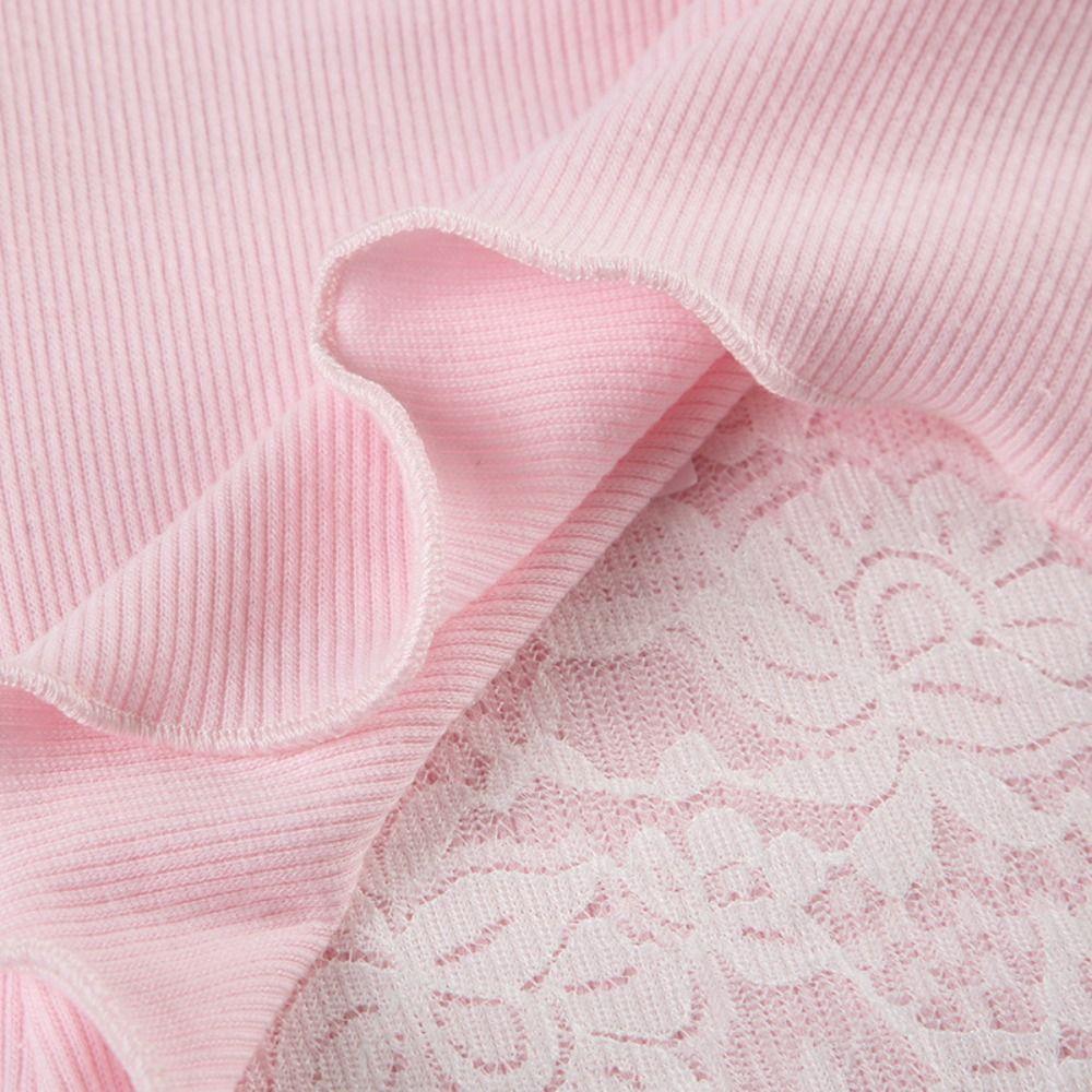 Mesh Flower Lace Tube Tops Slim Fit Women Camisole Fashion Sweet Lace Vest Streetwear