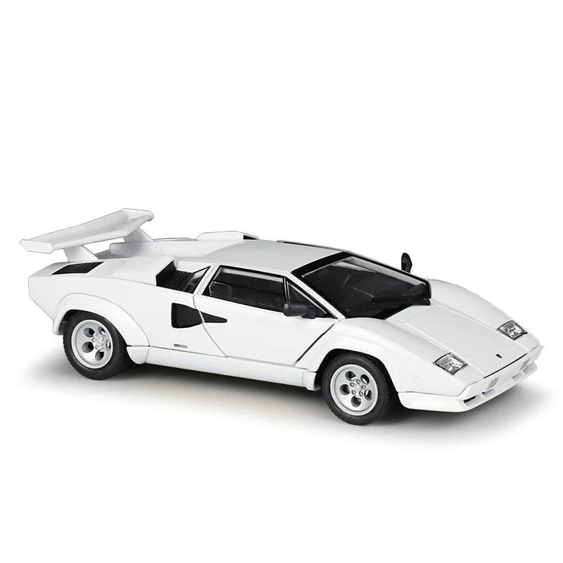 1/24 Vysoce kvalitní kovový model auta WELLY Lamborghini Countach LP 5000S Závodní auto Kovové Exotické auto Slitinová hračka pro Dětskou sbírku