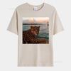 Leopard Printed Men's T-Shirt Street Loose Casual Short Sleeves Summer Breathable High Quality Cotton Streetwear  Women's Tops