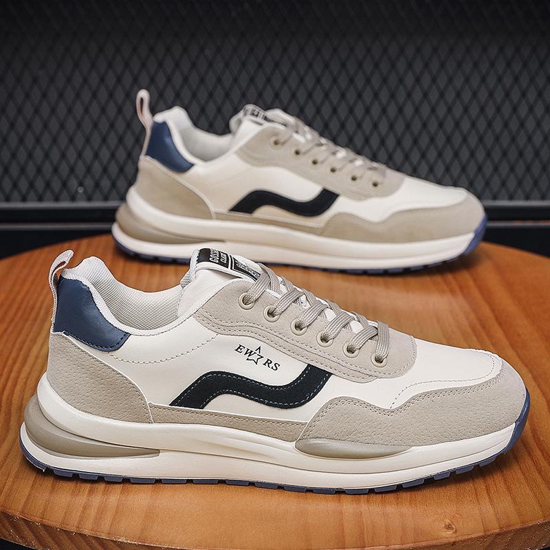 

Весна 2025 новые мужские низкие кеды корейская версия повседневной модной обуви трендовые универсальные легкие кроссовки для бега для мужчин 39