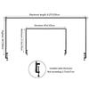 Black Desktop Arch Frame Easy Install Clamp Over The Table Rod Stand Adjustable Length Balloon Clips Flower Frame Arch