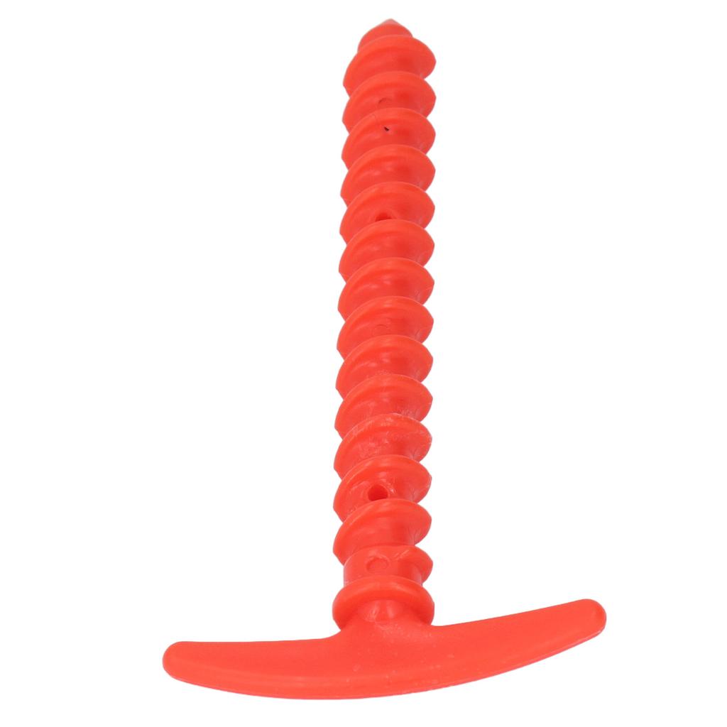 10Pcs Tent Stakes Plastic 5.7in T Shape Spiral Ground Stake Anchors Pegs for Tarps Canopy Camping Hiking