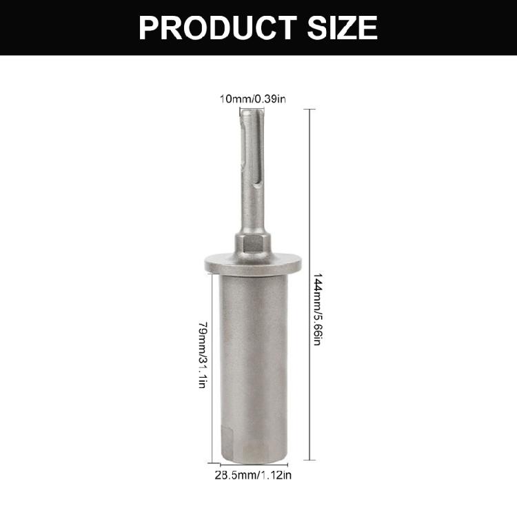 Multipurpose Drill Adapter Tool Removable Adapter for Ground Rod Installation In Outdoor Fence Construction