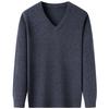 Men's 100% Pure Wool V-Neck Sweater