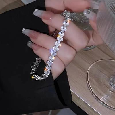 1 τμχ Zircon Love Heart Βραχιόλι Μόδα Πολυτελής Γυναικεία Απλά Βραχιόλια Γούρι Χειροποίητα Δώρα Κοσμήματα για πάρτι Αξεσουάρ