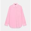Womens Loose Cotton Long Sleeve Shirt Casual Office Solid Color Blouse XS S M L