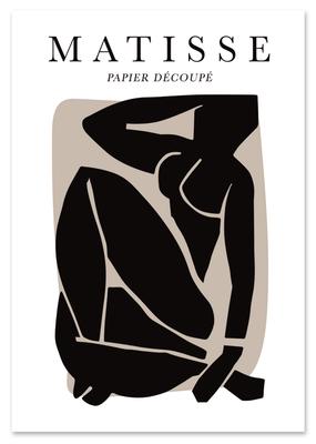 Poster Henri Matisse Black Figure
