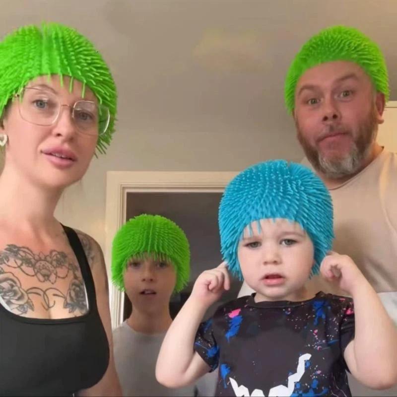 Gorra de Bola Puntiaguda - Divertido Sombrero Para Bromas, Festivales, Cosplay - Gorro Elástico Para Alivio del Estrés Para Hombres Mujeres