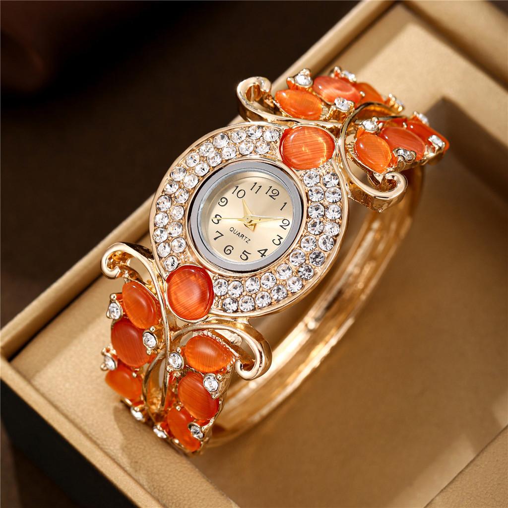 Water Droplet Quartz Watch For Women With Alloy Bracelet And Diamond Decoration Summer 2025