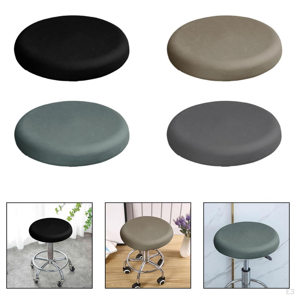 Chair Covers Round Stool Cover Seat Slipcover Made of Material for Protection Living